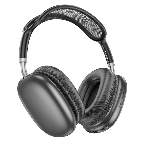 Слушалки с микрофон Borofone Headphones BO22 Plus Elegant, bluetooth, тъмно сив