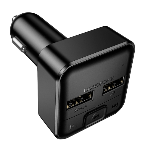 Трансмитер Borofone FM Transmitter, BC63, Selecto, 2xUSB, черен