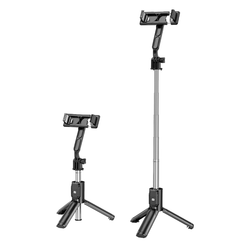 Селфи стик с трипод BOROFONE BY14 Graceful Bluetooth + Tripod (remote control), черен