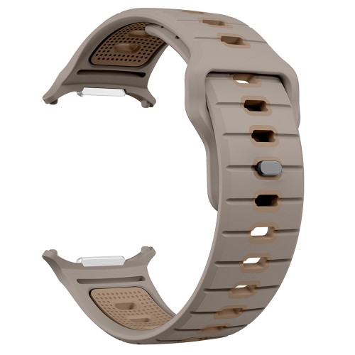 Силиконова каишка Band за Samsung Galaxy Watch Ultra 47mm, кафяв-бежов