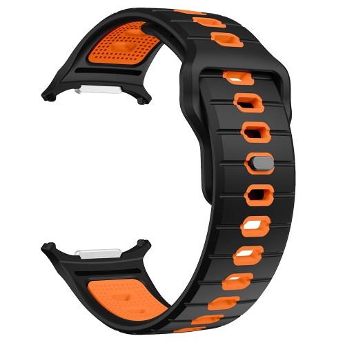 Силиконова каишка Band за Samsung Galaxy Watch Ultra 47mm, оранжев-черен