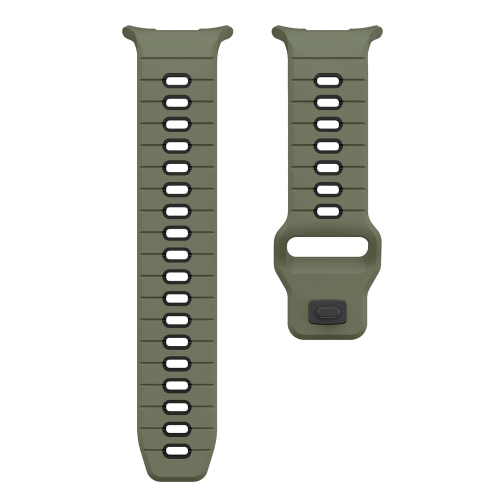Силиконова каишка Band за Samsung Galaxy Watch Ultra 47mm, зелен-черен