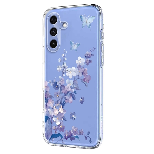 Силиконов калъф Pattern Printing за Samsung Galaxy A57 5G, лилаво цвете