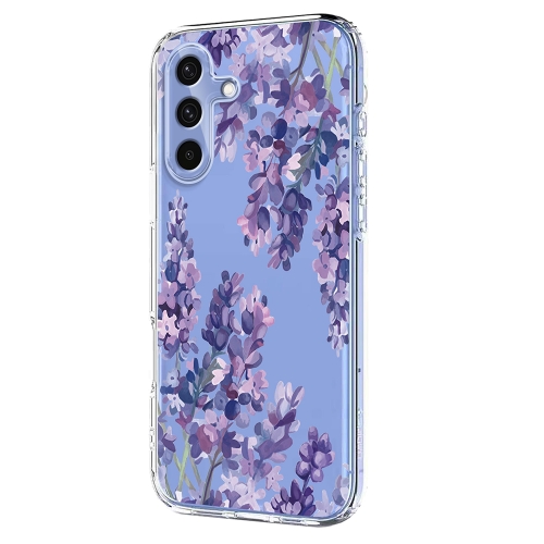 Силиконов калъф Pattern Printing за Samsung Galaxy A57 5G, лилави цветя