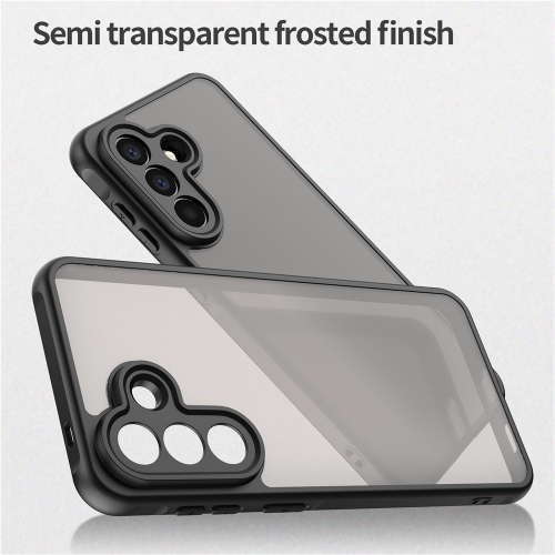 Удароустойчив калъф Frosted Translucent Drop-Proof за Samsung Galaxy A57 5G, черен