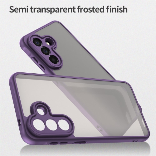 Удароустойчив калъф Frosted Translucent Drop-Proof за Samsung Galaxy A57 5G, лилав