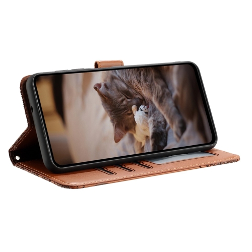 Калъф тефтер Wrist Strap за Samsung Galaxy S26 Ultra, кафяв