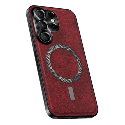Калъф MagSF Metal Lens Frame за Samsung Galaxy S26 Ultra, червен