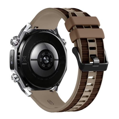 Силиконова каишка 22mm за Huawei Watch GT 6/6 Pro/5/5 Pro 46mm, кафяв
