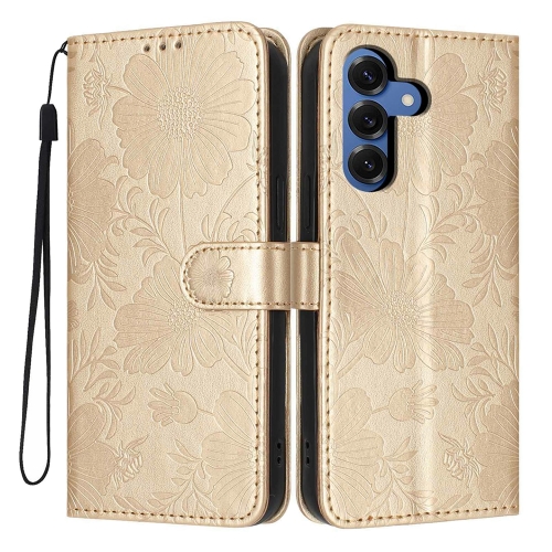 Калъф тефтер PU Leather за Samsung Galaxy S26 Plus, златен