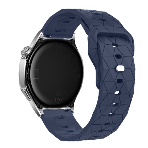 Силиконова каишка Football 22mm за Huawei Watch GT 6/6 Pro/5/5 Pro 46mm, син