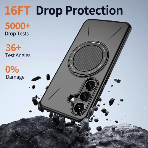 Силиконов калъф Kickstand Magnetic за Samsung Galaxy S26 Plus, черен