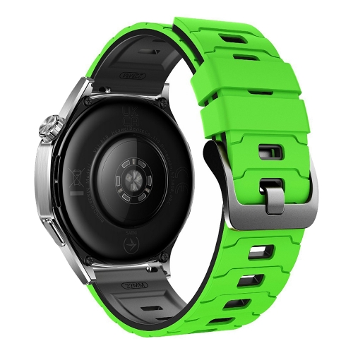 Силиконова каишка 22mm за Huawei Watch GT 6/6 Pro/5/5 Pro  46mm, зелен-черен