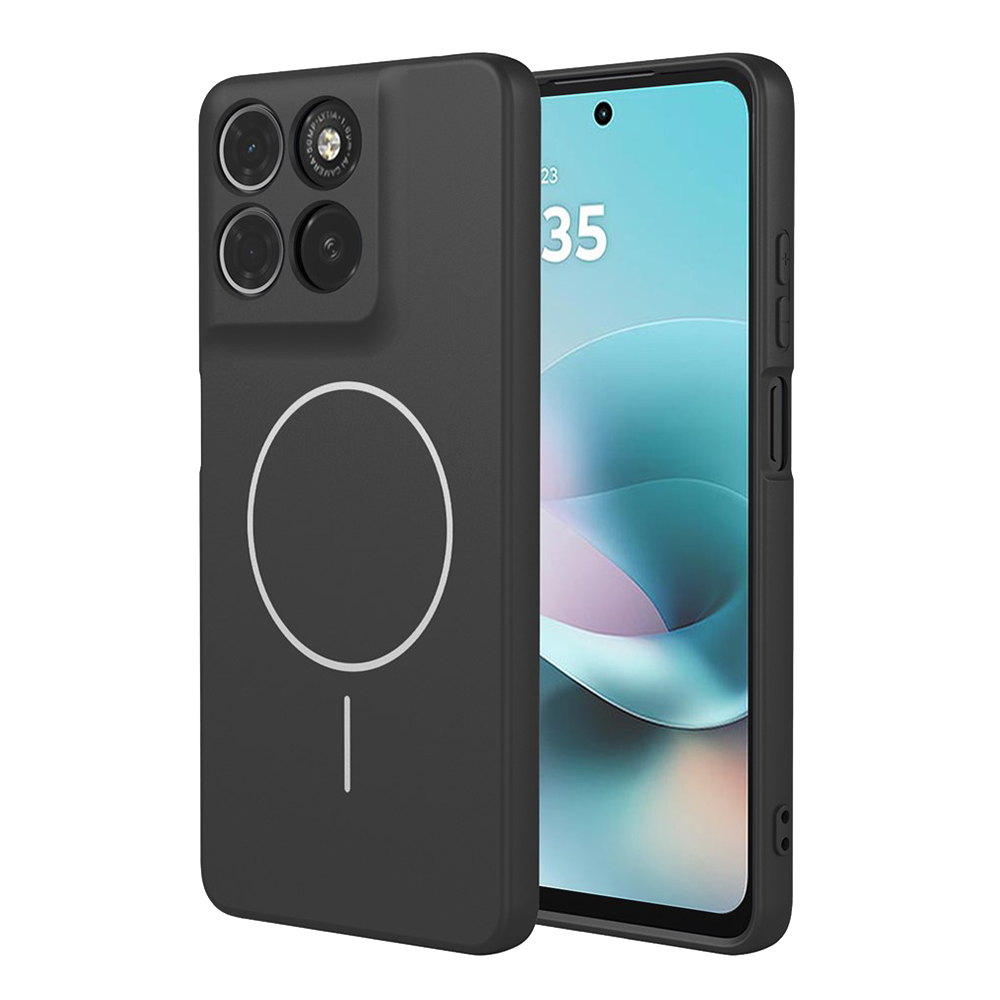 Удароустойчив калъф Liquid MagSf за Motorola Moto G67 Power 5G/G57 Power 5G, черен