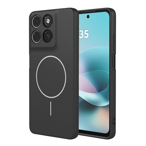 Удароустойчив калъф Liquid MagSf за Motorola Moto G67 Power 5G/G57 Power 5G, черен