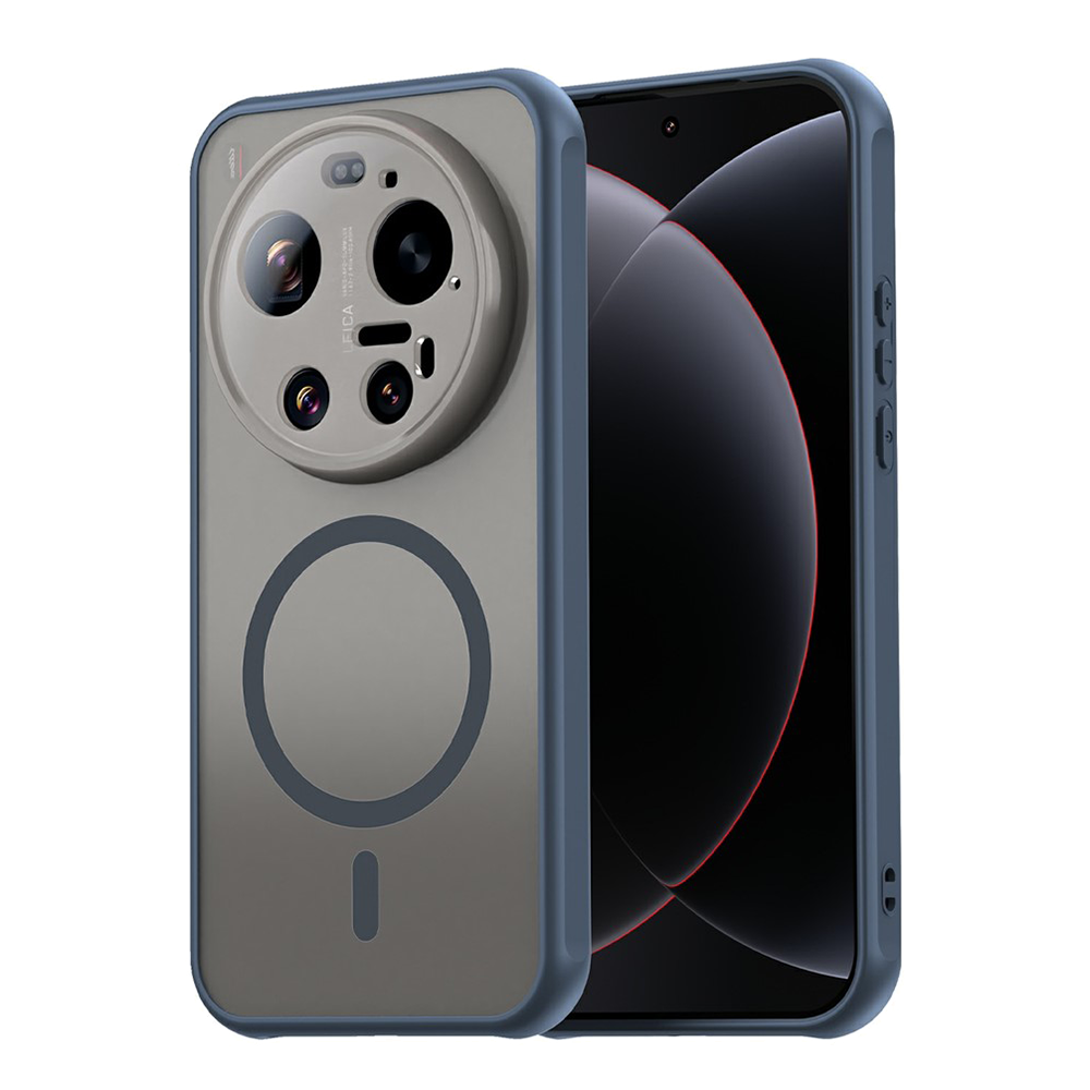Удароустойчив калъф Matte PC + TPU Anti-Drop за Xiaomi 17 Ultra 5G, син
