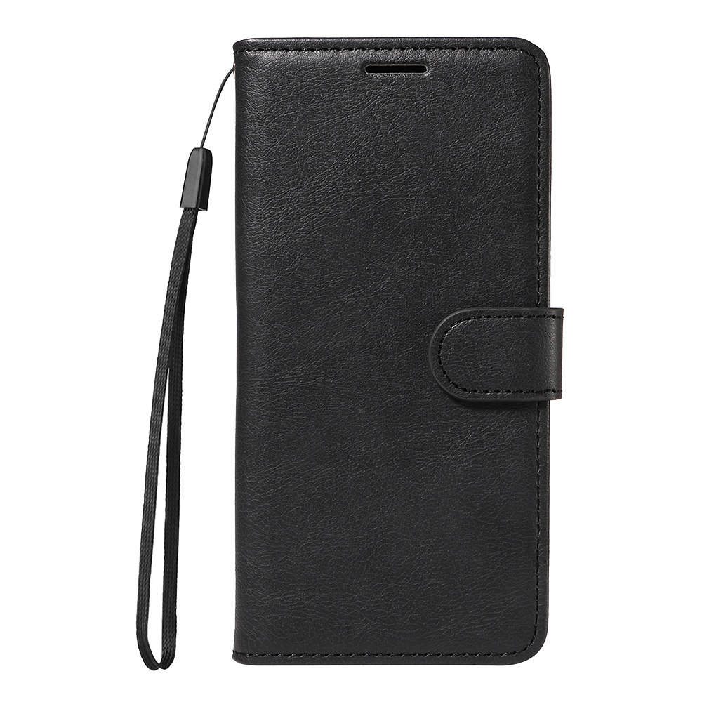 Калъф тефтер Leather Wallet Stand за Motorola Moto G57 Power 5G/ G67 Power 5G, черен