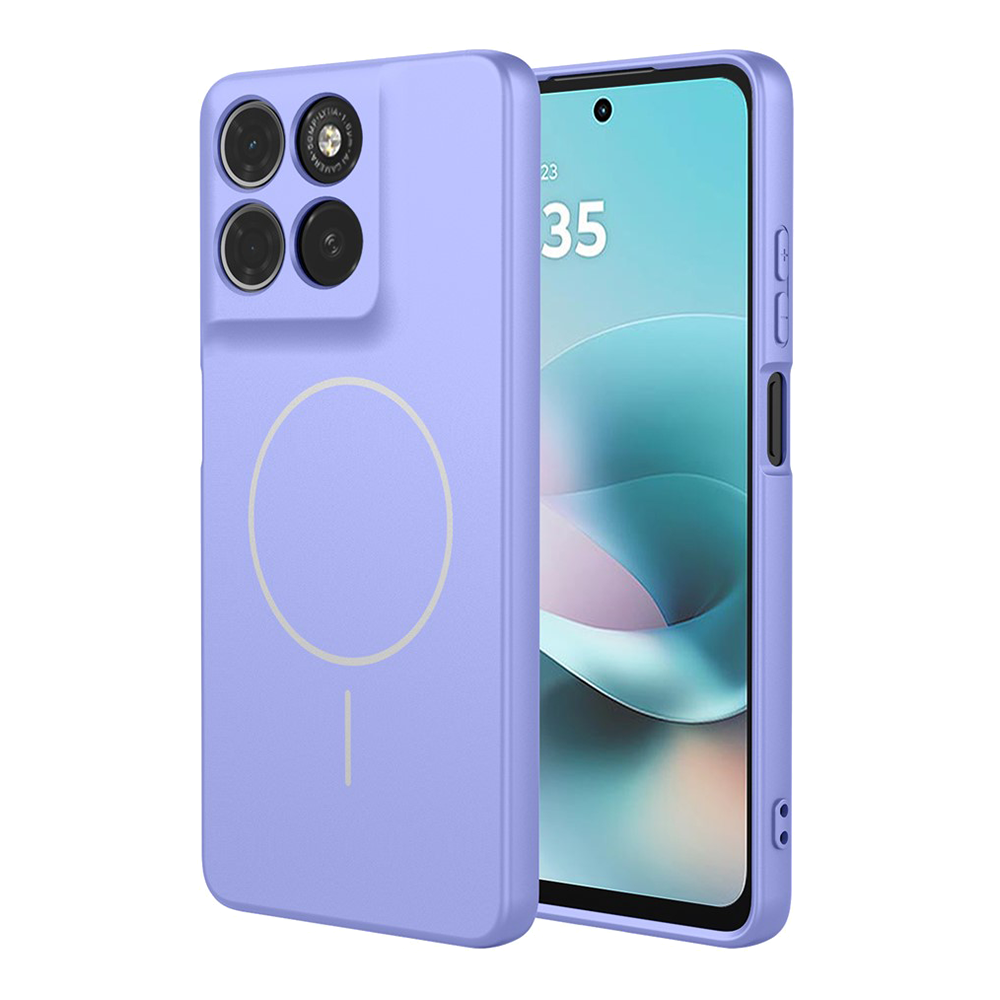 Удароустойчив калъф Liquid MagSf за Motorola Moto G67 Power 5G/G57 Power 5G, лилав