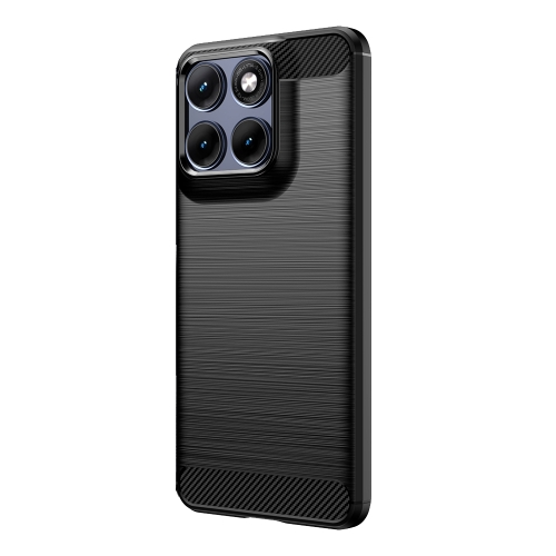Силиконов калъф Carbon Fibre Brushed за Motorola Edge 70 Fusion+ 5G/Edge 70 Fusion 5G, черен