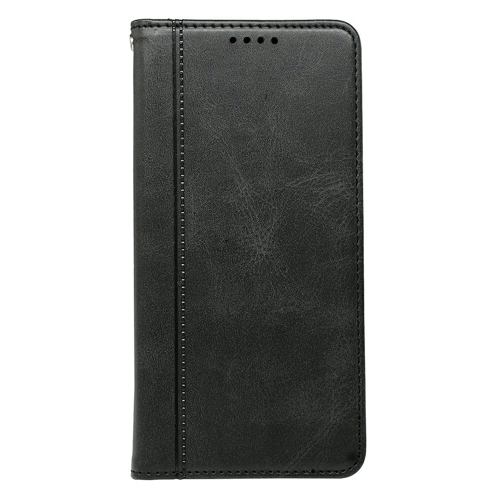 Калъф тефтер Calf Texture Leather за Motorola Edge 70 Fusion+ 5G/Edge 70 Fusion 5G, черен
