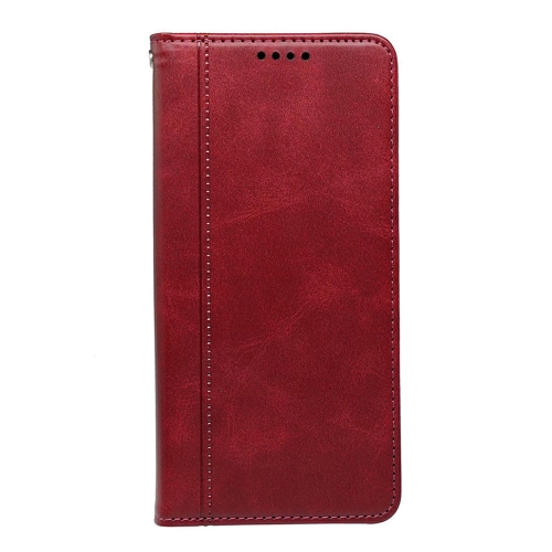 Калъф тефтер Calf Texture Leather за Motorola Edge 70 Fusion+ 5G/Edge 70 Fusion 5G, червен