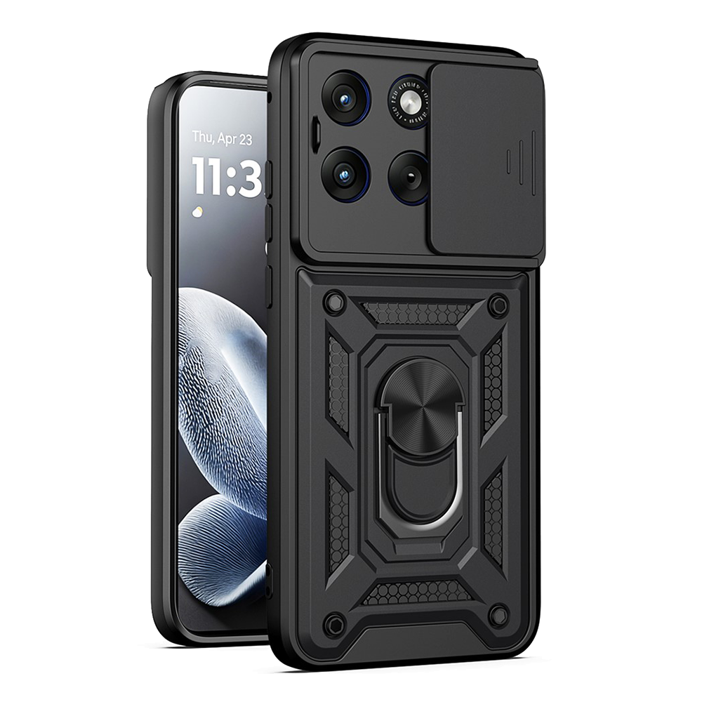 Удароустойчив калъф CamShield Series AMORUS за Motorola Edge 70 Fusion+ 5G / Edge 70, черен