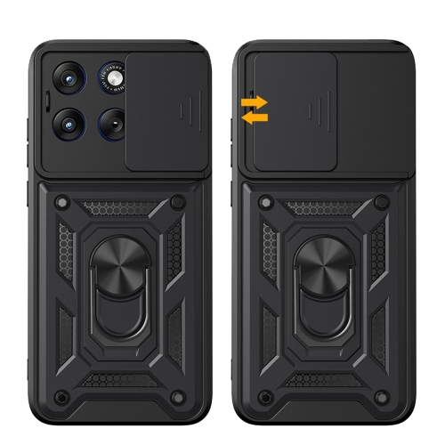 Удароустойчив калъф CamShield Series AMORUS за Motorola Edge 70 Fusion+ 5G / Edge 70, черен