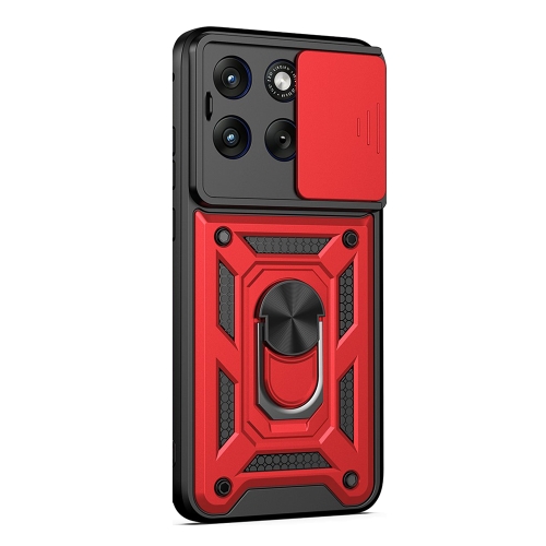 Удароустойчив калъф CamShield Series AMORUS за Motorola Edge 70 Fusion+ 5G / Edge 70, червен