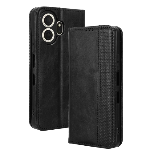 Калъф тефтер Retro Texture за TCL NxtPaper 70 Pro 5G, черен