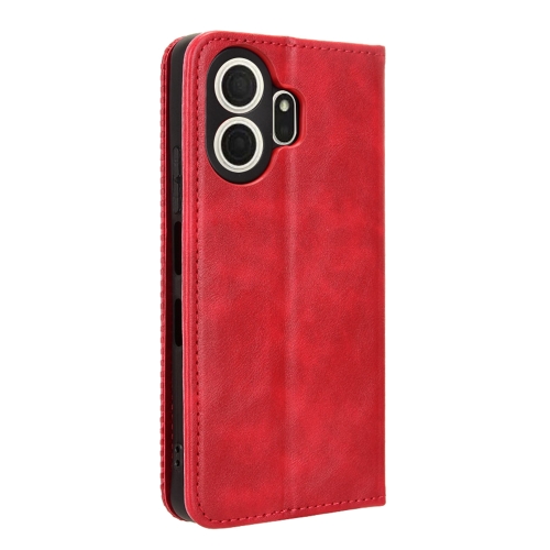 Калъф тефтер Retro Texture за TCL NxtPaper 70 Pro 5G, червен