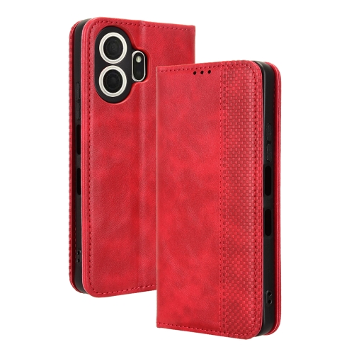 Калъф тефтер Retro Texture за TCL NxtPaper 70 Pro 5G, червен