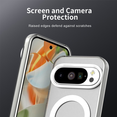 Удароустойчив калъф MagSF Matte Anti Drop за Google Pixel 10 Pro XL, прозрачен