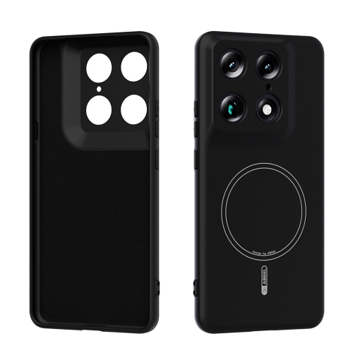 Силиконов Калъф ABEEL MagSF за Motorola Moto X70 Air Pro 5G/Signature 5G, черен