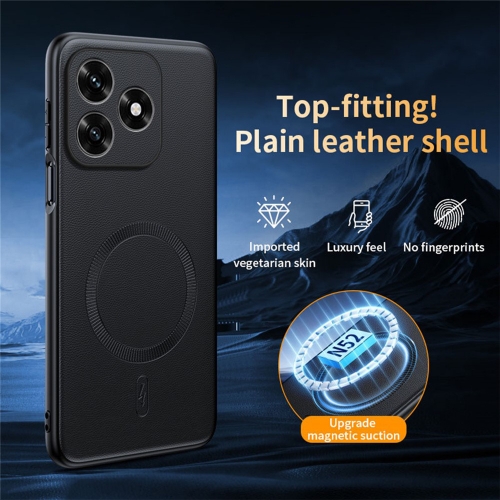 Калъф Magnetic Case Leather за Huawei Honor X5c 4G, черен