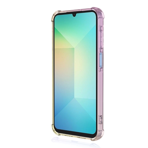 Удароустойчив калъф Gradient Color Anti-Drop за Samsung Galaxy A07, розов-златен