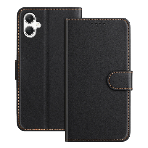Калъф тефтер Wallet Stand Solid Color за Samsung Galaxy A07, черен