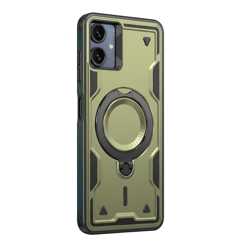 Удароустойчив калъф Magnetic Kickstand за Samsung Galaxy А07, зелен