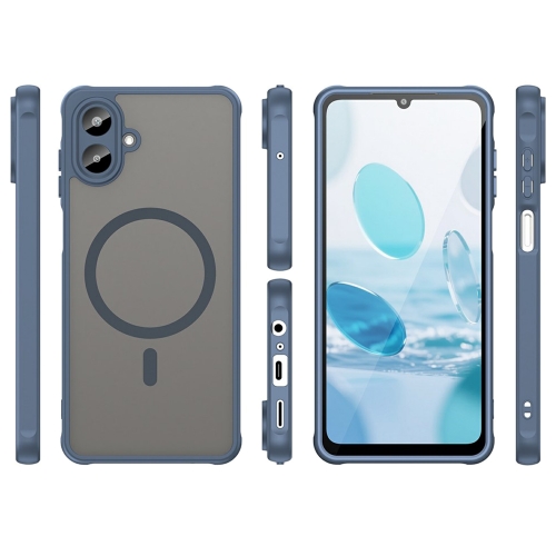 Удароустойчив калъф MagSF Matte за Samsung Galaxy A07, син