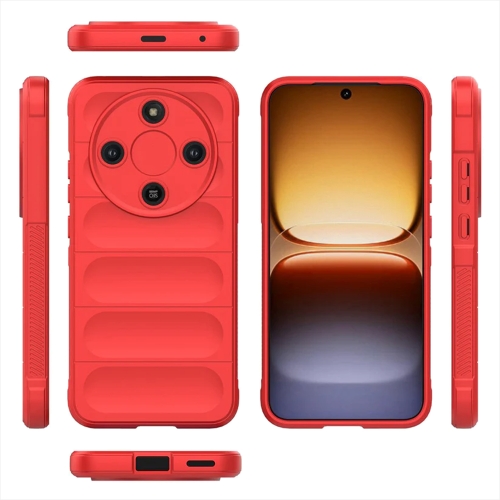 Силиконов калъф Techsuit Magic Shield за Honor Magic8 Lite, червен