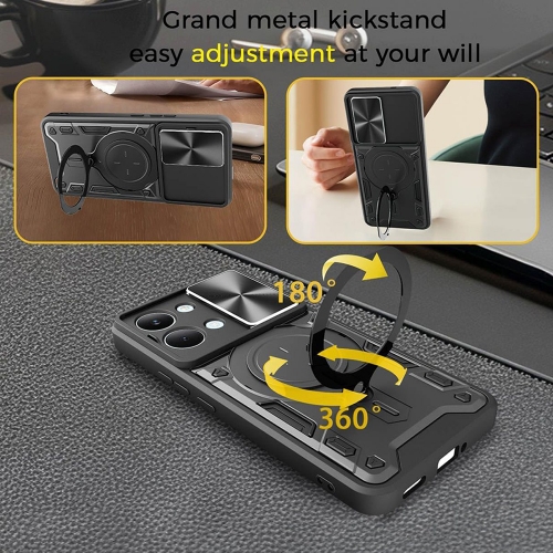 Удароустойчив калъф Techsuit CamGuard Pro за Xiaomi Redmi A7 Pro, черен
