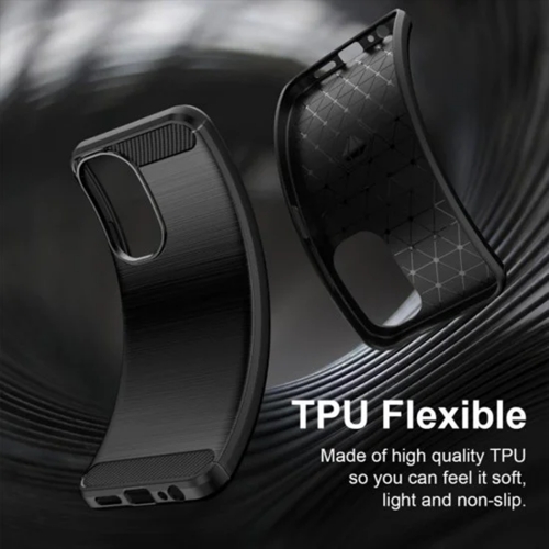 Калъф Techsuit Carbon Silicone за Xiaomi Redmi A7 Pro 4G, черен