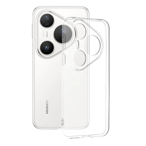 Силиконов калъф Techsuit Clear Silicone за Huawei Pura 80 Pro, прозрачен