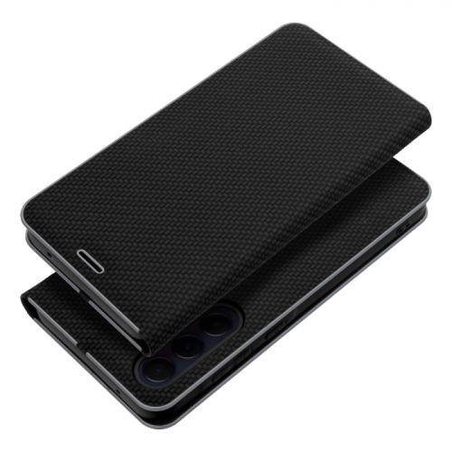 Калъф Тефтер Carbon LUNA за Samsung Galaxy A34 5G, черен