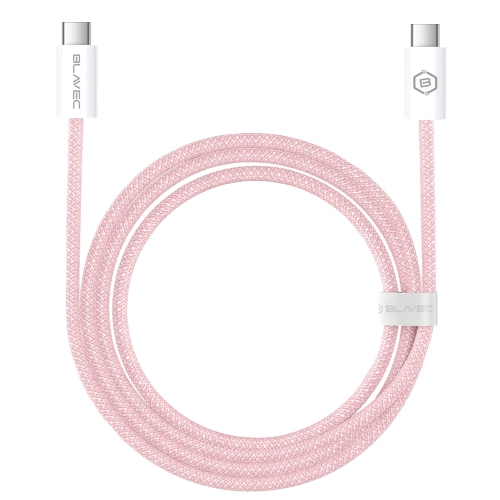 USB Кабел Blavec Candy, Type-C, PD, 60W, 3A, 3m, Apple CarPlay/Android Auto (CCA-CC3P30), розов