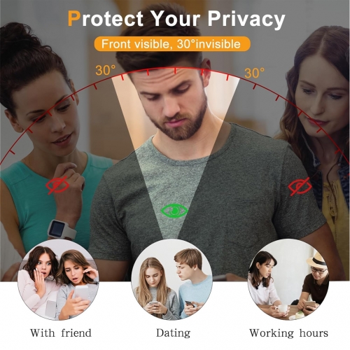 Стъклен протектор 5D Full Glue PRIVACY за Samsung Galaxy S24, черен