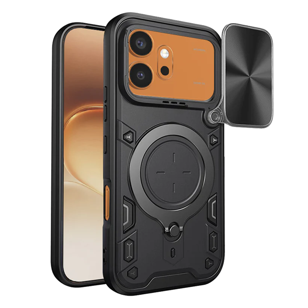Удароустойчив калъф Techsuit CamGuard Pro за Honor 600 / 600 Pro, черен