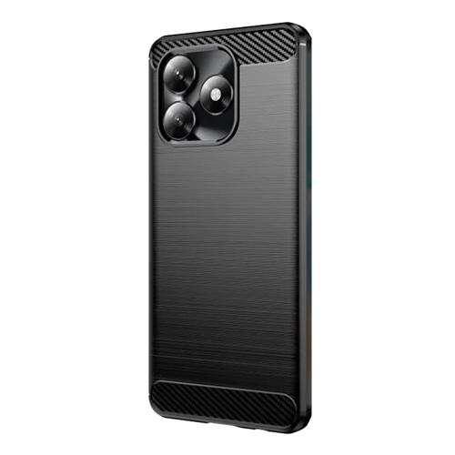 Силиконов калъф Carbon Fibre Brushed за Honor X5c Plus, черен