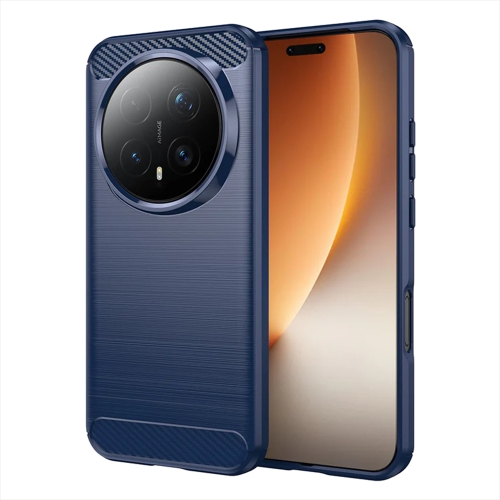 Силиконов калъф Carbon Fibre Brushed за Honor Magic8 Pro, син