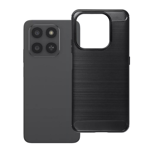 Силиконов калъф Carbon Fibre Brushed за Huawei Honor 400 Smart, черен