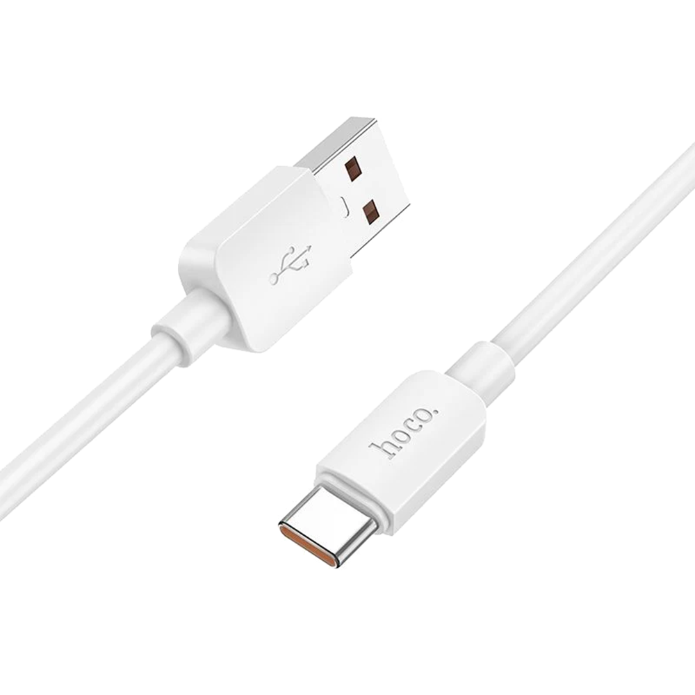 Кабел Hoco X96, USB-A към USB-C, PD, 6A, 100W, 1m, бял